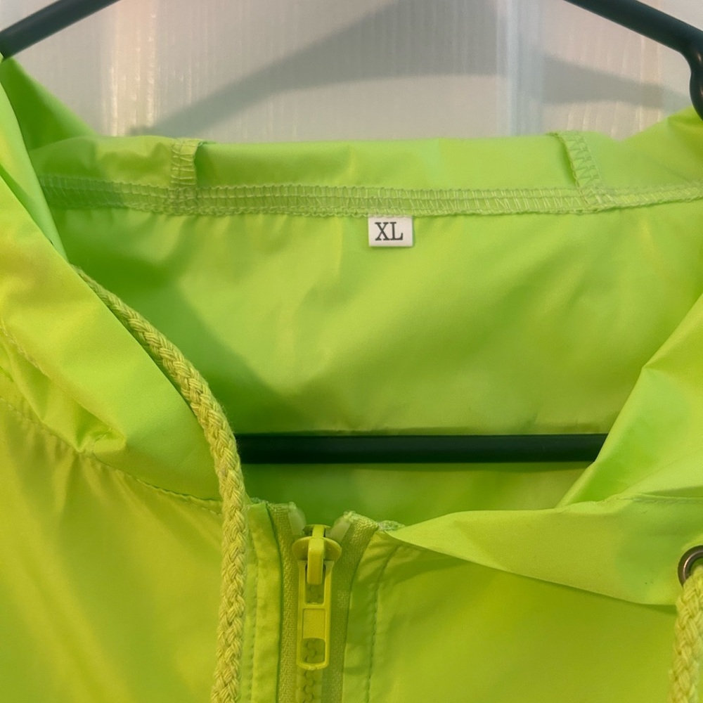 Neon Green Rain Coat - Picture 2 of 3